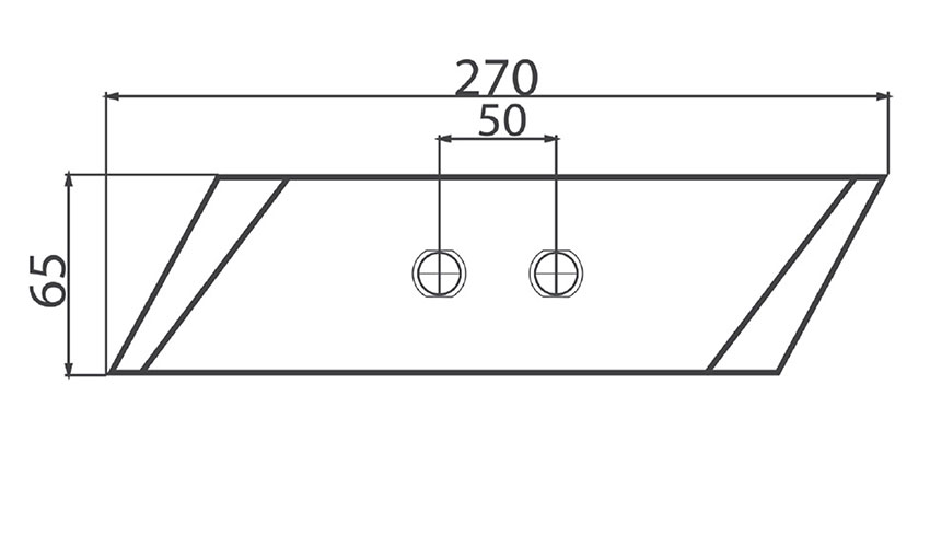 Dłuto Vogel & Noot PK81101 - Rysunek techniczny