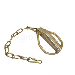 Zawleczka z zabezpieczeniem do kuli z kołnierzem 15 x 48 mm + łańcuszek