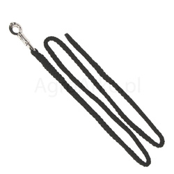 Uwiąz powróz, lina dla konia Supreme, bezpieczny karabińczyk, czarny, 200 cm, Covalliero