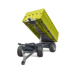 Przyczepa z podwyższonymi burtami zielona BRUDER