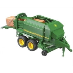 Prasa kostkująca John Deere 690 i 2 kostki słomy BRUDER