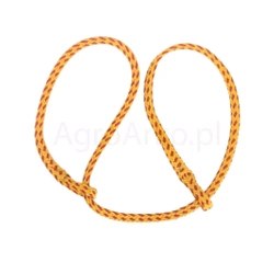 Linka wycieleniowa płasko pleciona, 130 cm, 2 pętle, żółty/czerwony, Kerbl