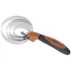 Zgrzebło spiralne 2K, brązowy/czarny, 26 cm, Covalliero