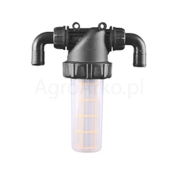 Filtr ciśnieniowy międzysekcyjny duży mesh 80 (kolanko fi 25) AGROPLAST