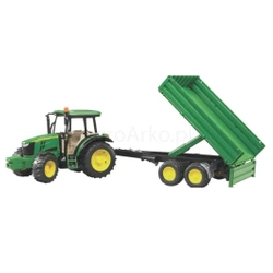 Ciągnik John Deere 5115M z przyczepą BRUDER