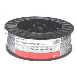 Drut ocynkowany 2mm/500m Pastuch elektryczny Pomelac 105-010-013