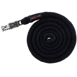 Uwiąz dla konia Doria, bezpieczny karabińczyk, 200 cm, czarny, Covalliero