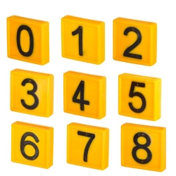 Numer do obroży dla bydła, żółty, Kerbl