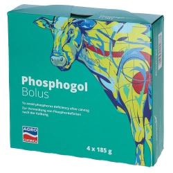 Bolus fosforowy dla krów zagrożonych zaleganiem, Phosphogol, 4 x 185 g, Agrochemica