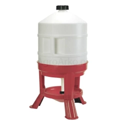 Automatyczne poidło dla drobiu 30 l biało-czerwone Novital