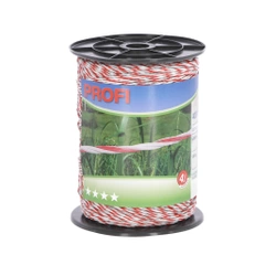 Plecionka ogrodzeniowa PROFI 6 x 0,3 mm 400 m biało-czerwona KERBL