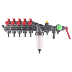 Rozdzielacz 5+1-sekcyjny HD kompensacyjny AGROPLAST