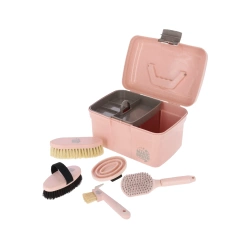 Skrzynka na akcesoria pielęgnacyjne Waterlily, z zawartością, pastelowy różowy, Covalliero