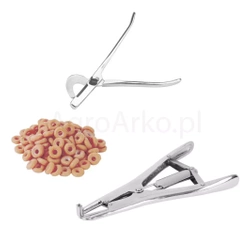 Zestaw do kastracji emaskulator + elastrator + gumki 100 szt., Kerbl