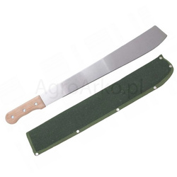 Maczeta o długości noża 45 cm z drewnianą rękojeścią