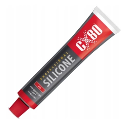 Silikon wysokotemperaturowy PROFESSIONAL (czerwony) 80ml tuba CX80