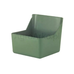 Karmidło prostokątne oliwka 6 L 23x22x22  cm Kerbl