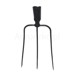 Widły 3-zębne metalowe nieoprawne PRODUKT POLSKI