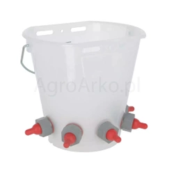 Wiaderko do pojenia jagniąt 5 smoczków przezroczyste