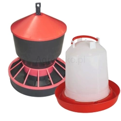 Poidło 6 L+ karmnik 6 kg dla drobiu kur kaczek gołębi indyków