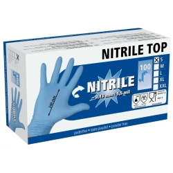 Rękawice Nitrile TOP, rozmiar S, niebieske, 100 szt., Kerbl