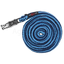 Uwiąz powróz, lina dla konia Hippo, bezpieczny karabińczyk, niebieski/ granatowy, 200 cm, Covalliero