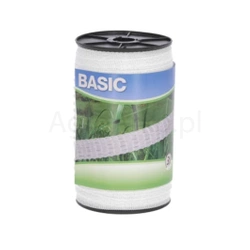 Taśma ogrodzeniowa BASIC 200m x 10mm biała Kerbl