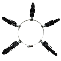 Izolatory z obejmą do zestawu rynnowego na kuny