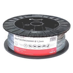 Drut ocynkowany 1,2mm/1000m do ogrodzenia elektrycznego Pomelac 105-010-019