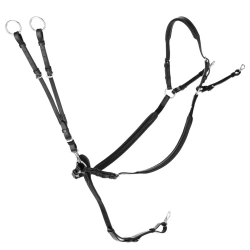 Napierśnik z wytokiem dla konia, czarny, Covalliero