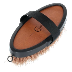 Szczotka dla konia ze szlufką Deluxe, brązowo/czarna, 18,5 cm, Covalliero