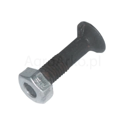 Śruba płużna jednonoskowa M10*35 z nakrętką kl. 8,8