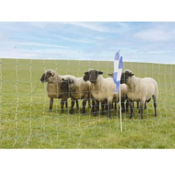 Siatka elektryczna przeciwko wilkom OviNet Maxi, 50 m, 122 cm, pojedynczy szpic, biało-niebieska, Kerbl