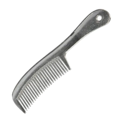 Grzebień z rączką do grzywy, aluminiowy, 20 cm, blister, Covalliero