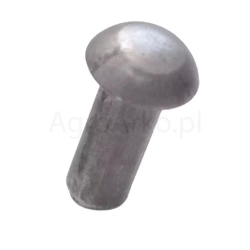 Nit stalowy 10x25 łeb kulisty grzybkowy