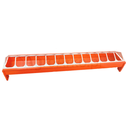 Karmidło dla kur 75x12 cm pomarańczowe 12 sztuk NOVITAL 0447A0000