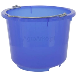 Wiadro z tworzywa sztucznego, 13 l, niebieskie transparentne, Kerbl