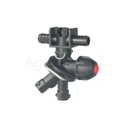 Głowica obrotowa 3-pozycyjna przelotowa ARAG do opryskiwaczy polowych