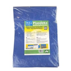Plandeka 3x5 m, 90g, niebieska, PE