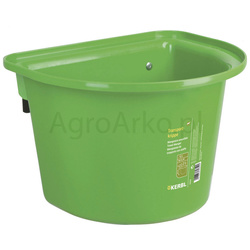 Żłób na paszę z zawiesiem 12 l, zielone KERBL 4018653328590