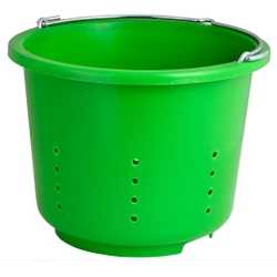 Wiadro do żywności z otworami wentylacyjnymi, 13 l, zielone