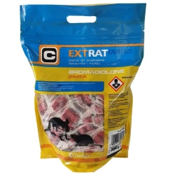 Trutka na myszy i szczury, pasta 3 kg, brodiolon, Extrat.