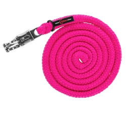 Uwiąz powróz, lina dla konia Hippo, bezpieczny karabińczyk, różowy, 200 cm, Covalliero