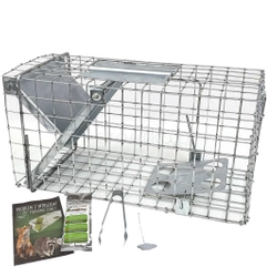 Żywołapka jedno wejściowa, pułapka na szczury, myszy, kuny, łaski, norki 35x17x20