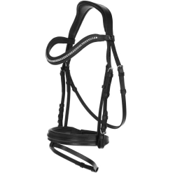 Ogłowie dla konia Clincher, czarny, Covalliero