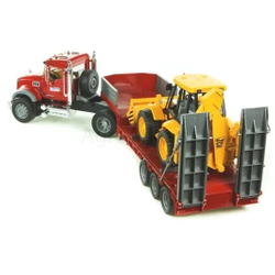 Ciężarówka Mack z naczepą i ładowarką BRUDER