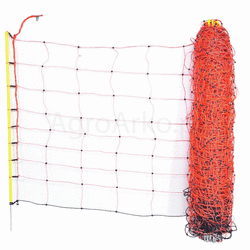 Siatka elektryczna ClassicNet dla owiec, 50 m, 108 cm, pojedyńczy szpic, pomarańczowa