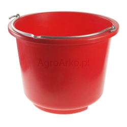 Wiadro z tworzywa sztucznego 12 l czerwone Kerbl