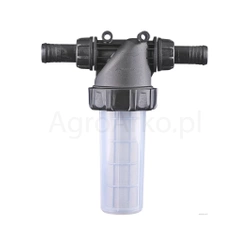 Filtr ciśnieniowy międzysekcyjny duży mesh 80 (wtyczka prosta  fi 25) AGROPLAST