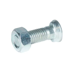 Śruba płużna 2-noskowa z łbem owalnym M14x35 8,8 śr. 24 mm z nakrętką sześciokątną Kramp